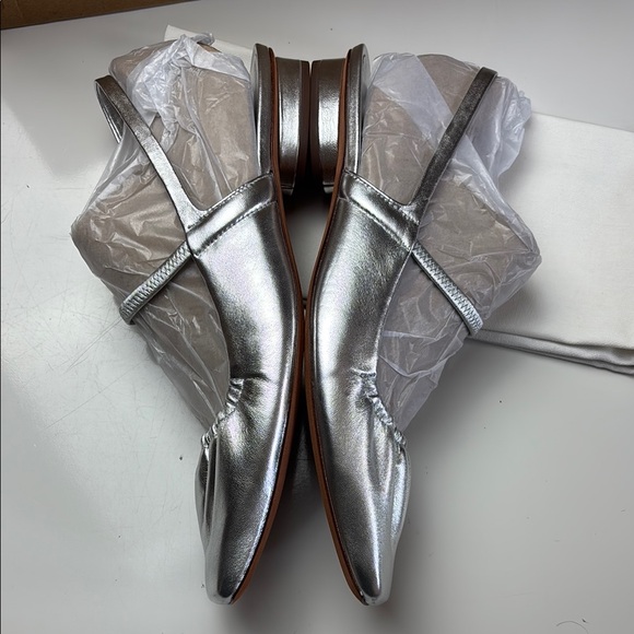 Vince‎ Venice Metallic Leather Slingback Flat - Picture 4 of 7